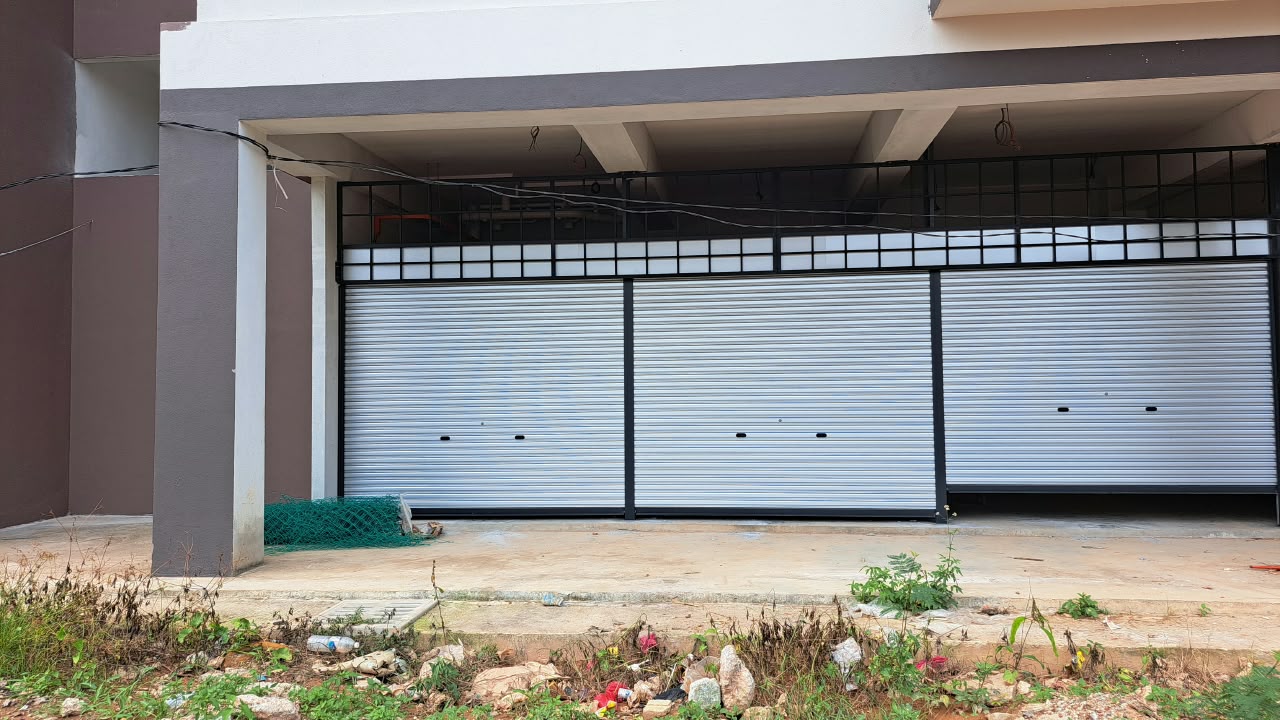 Complete roller shutter frontage at KBH’s Gombak project