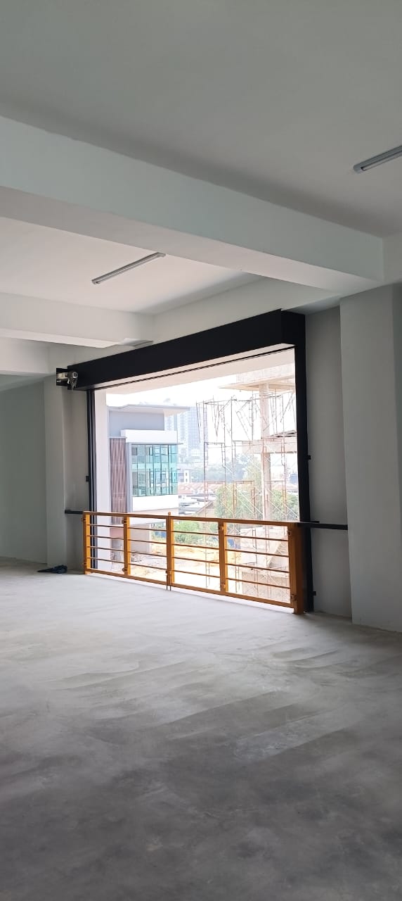 Raised shutter and guide assembly at Serdang